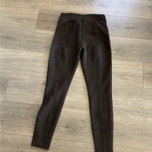 Spanx brown suede leggings